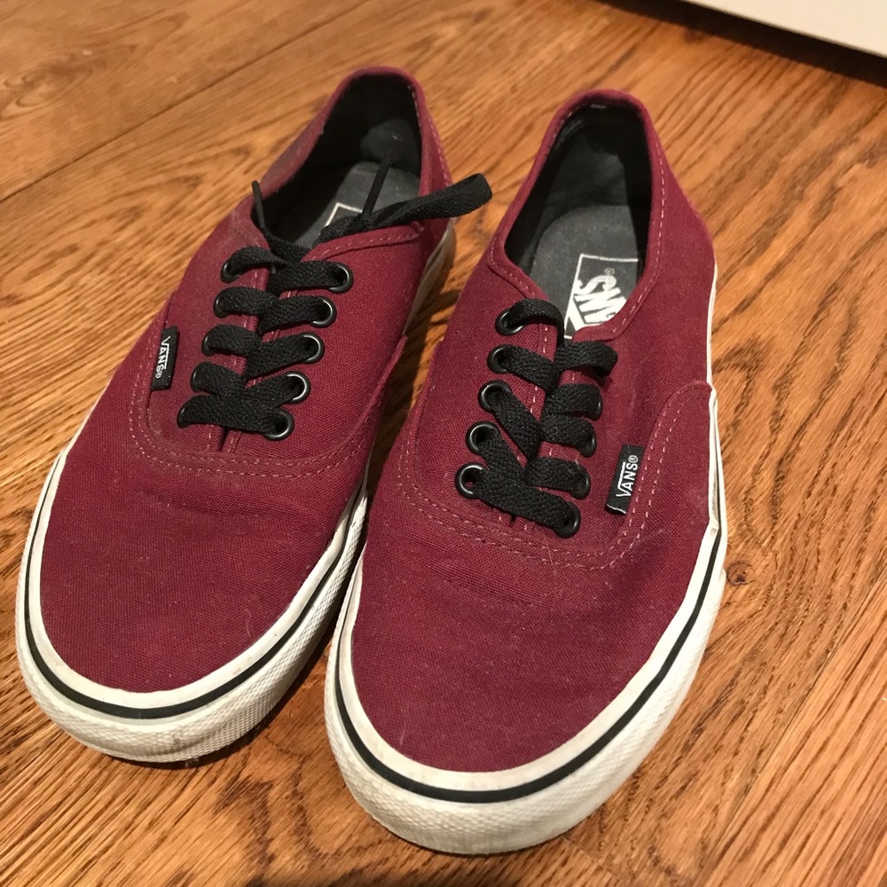 Maroon vans
